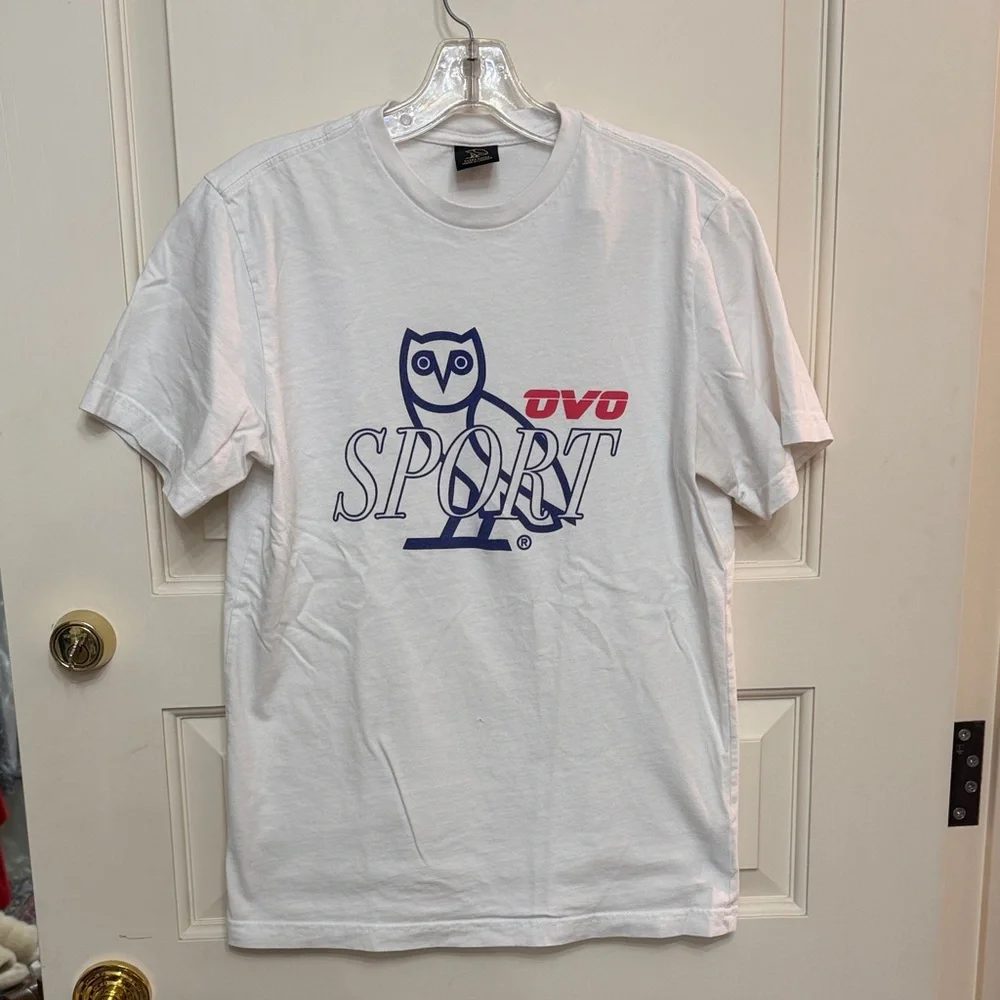 OVO White and Blue Sport Tee - Picture 1 of 5